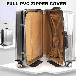 *Sg Stock*Full PVC Zipper Transparent Luggage Cover (Full PVC Convenient Zip Cover)