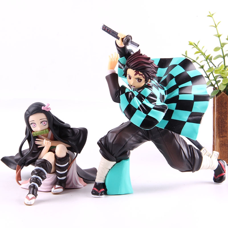 Ichiban Kuji A B Prize Demon Slayer Kimetsu No Yaiba Kamado Tanjiro Nezuko 15 10 Cm Figure Shopee Singapore