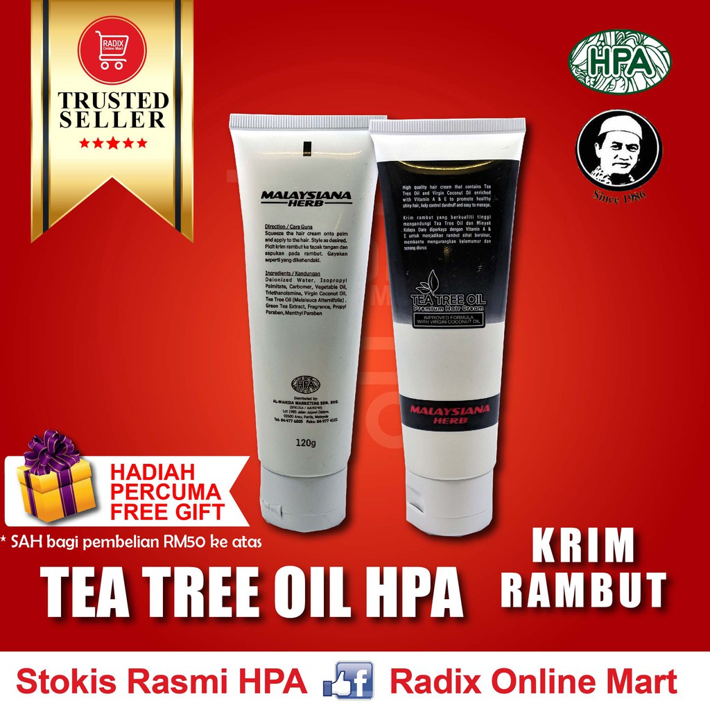 Tea Tree Oil Hpa Hair Cream Shopee Singapore