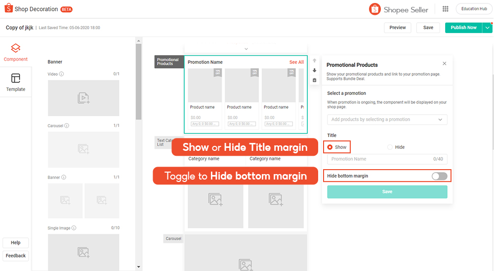 Improving shop homepage design with customisation options | Shopee MY ...