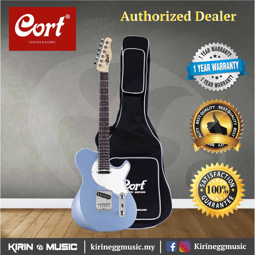 Cort Classic TC Telecaster (Tele) Electric Guitar Jatoba Fretboard Blue ...