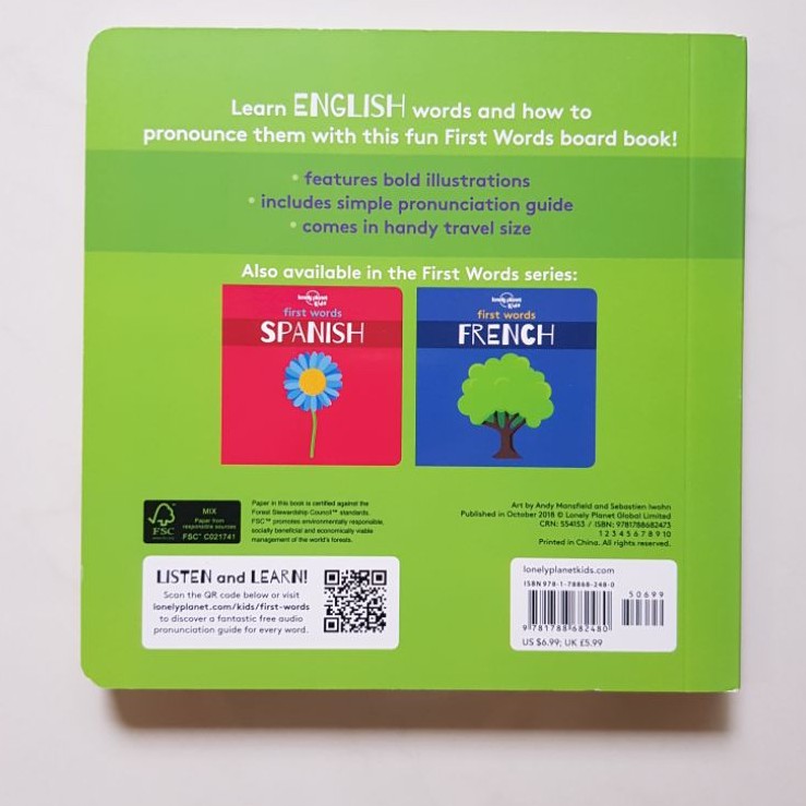 Lonely Planet Kids First Words English Shopee Singapore