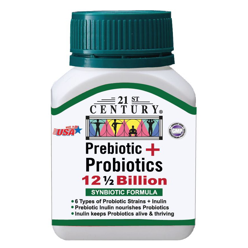21st Century Prebiotic + Probiotics 12.5 Billion 30 Capsules Shopee