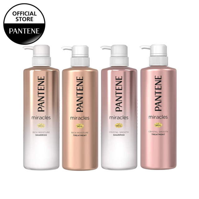 Pantene Pro V Miracles Rich Moisture Crystal Smooth Shampoo Conditioner 500ml Shopee Singapore