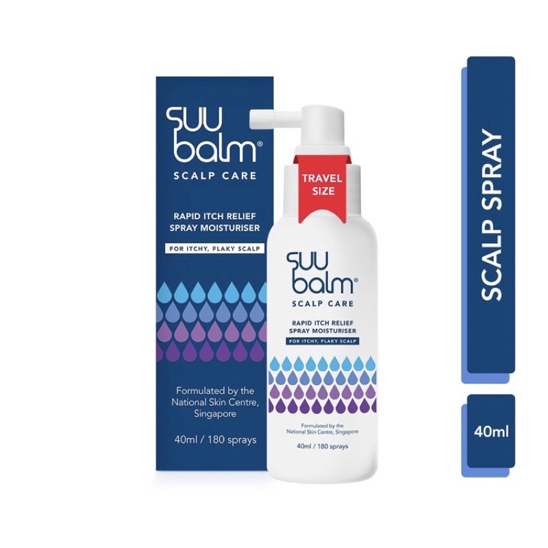 🌟EXP 2024🌟Suu Balm Rapid Itch Relief Scalp Spray Moisturiser 40ml