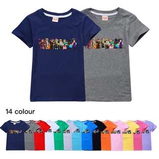 2020 Summer New Boy Roblox Printing T Shirts Clothing Baby Girl Short Sleeve Cartoon Tees Tops Kids T Shirt Clothes Shopee Singapore - fashion summer clothing roblox cartoon admired tshirt in 2020 summer outfits summer fashion t shirt