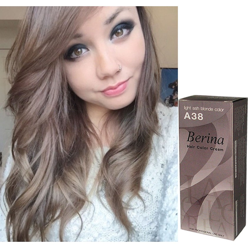 Light Ash Blonde Berina A38 Permanent Hair Color Shopee Singapore