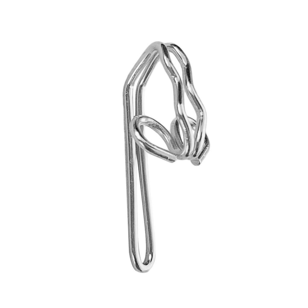 100 Pcs Metal Butterfly Style Curtain Drapery Hooks Header Tape