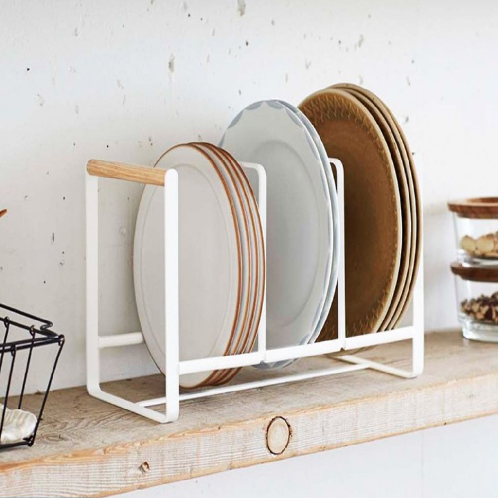 Japanese style Dish Rack Plate Rack Wood handle Shopee Singapore