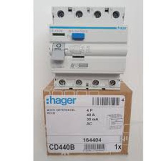 Hager CD240B/CE240B/CF240B 40A 2 Pole 30mA , 100mA Or 300mA RCCB 