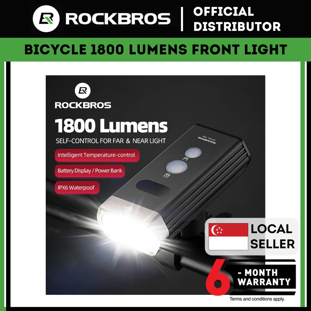 rockbros 1800 lumens