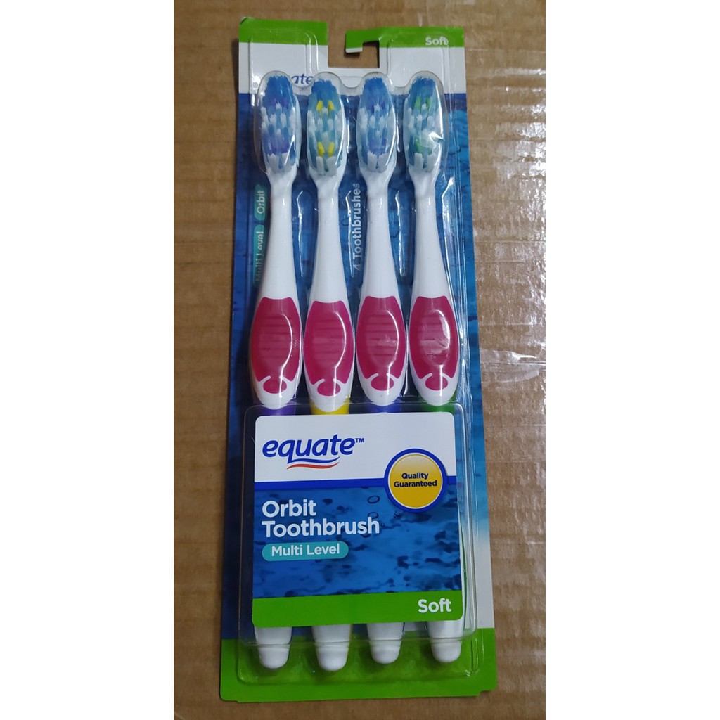 Combo 4 Equate Orbit Toothbrush Multi Level Soft Shopee Singapore