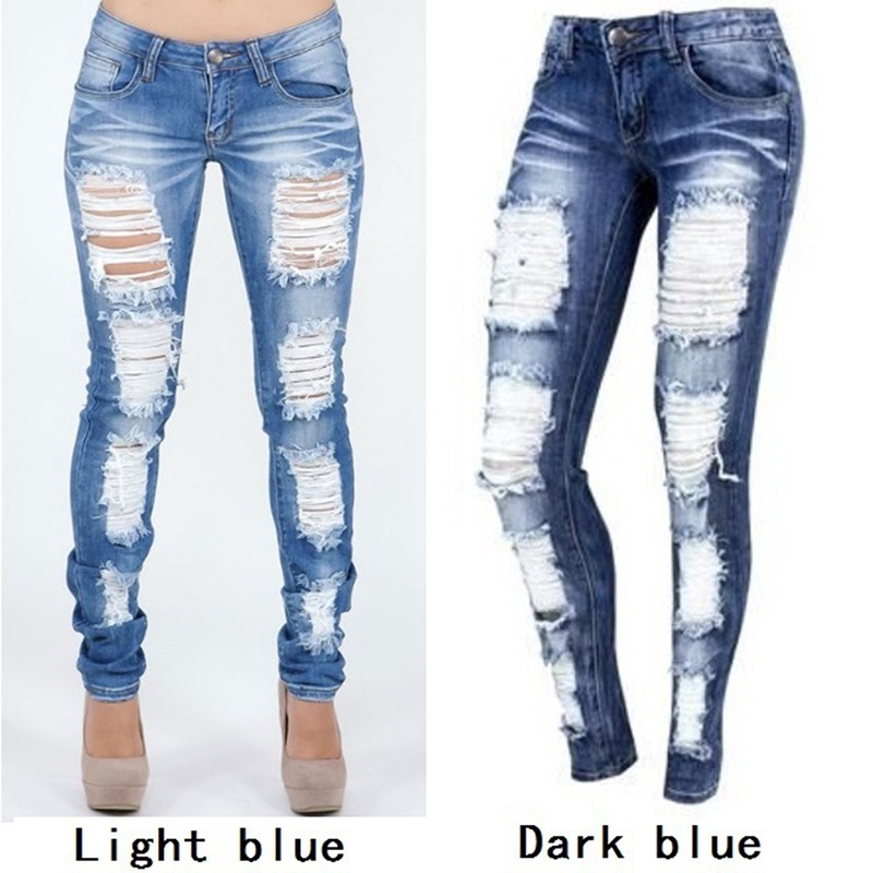 sky blue biker jeans