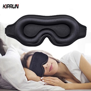 KIPRUN 3D Memory Foam Sleep Eye Mask,  100% Blackout Sleep Mask for Women Men, Soft & Comfortable Sleeping Mask for Light Blocking Eye mask for Sleeping
