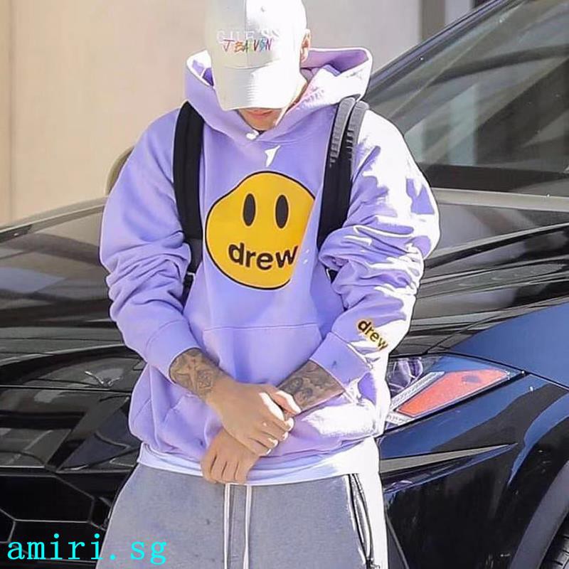 drew house purple hoodie