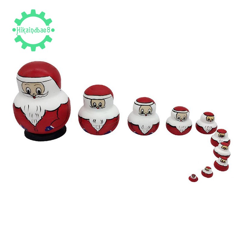 santa claus nesting dolls