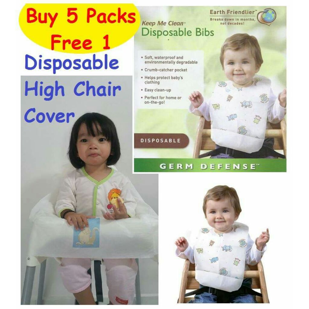 baby high chair cover bib