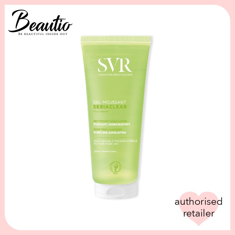 SVR Sebiaclear Gel Moussant Purifying and Exfoliating Cleanser 200ml