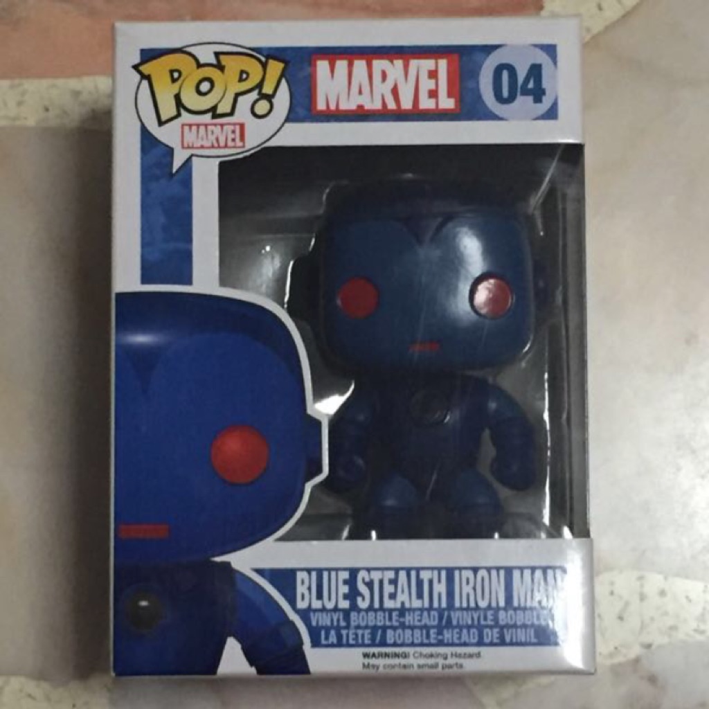 blue stealth iron man funko pop