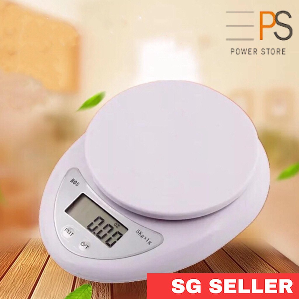 Digital Kitchen Weighing Scale Weigh Range 5kg Mini Electronics Cooking ...