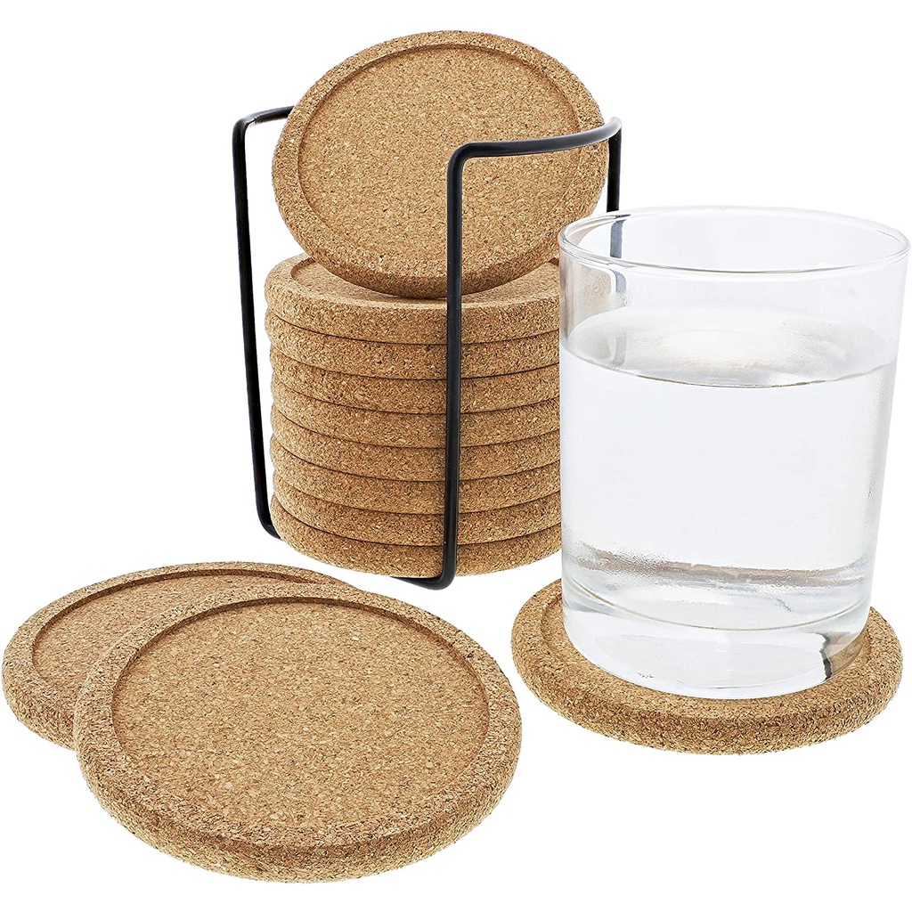 Pack Of Round Coasters For Table Top Protection, Are Heat Resistant_h 見事な創造力