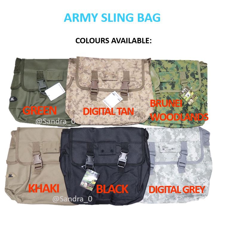 d&g army sling bag