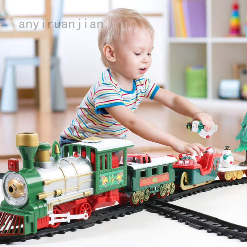 toy train set for christmas tree