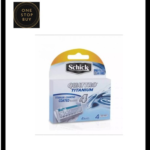 Schick Quattro Titanium Men Razor Blade Refill 4s Shopee Singapore