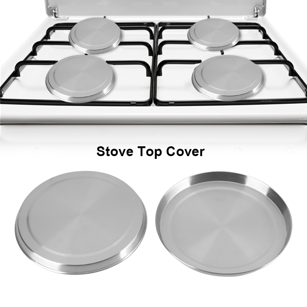 4pcs Set Stainless Steel Kitchen Stove Top Burner Covers Cooker