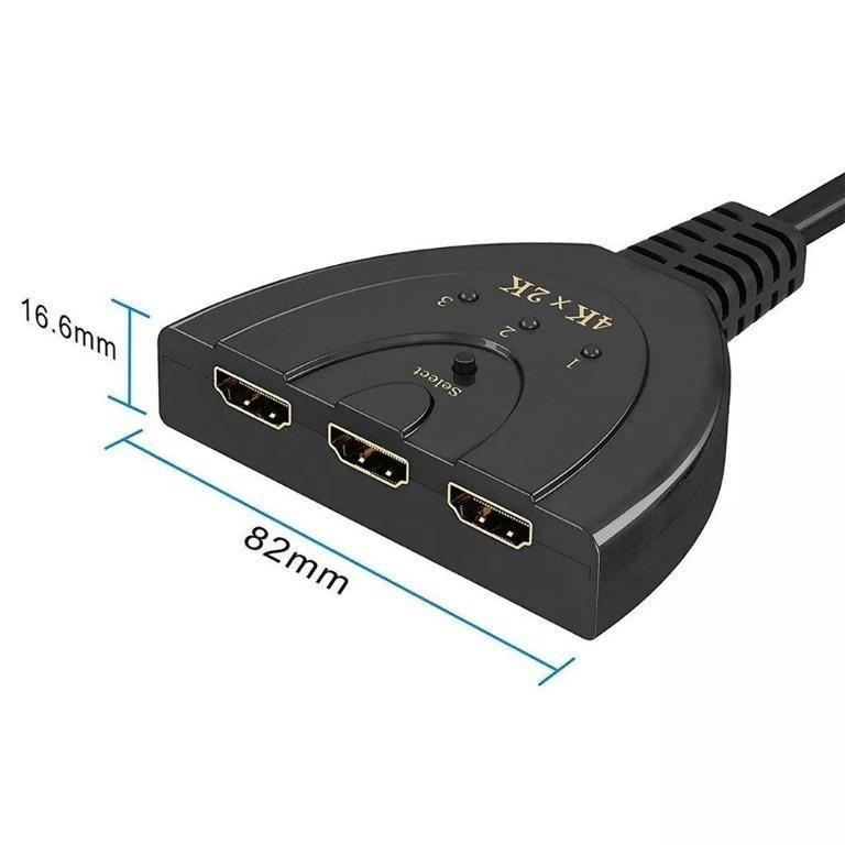HDMI Switch Three Inlet One Outlet For Hd Converter 3 Cut 1 1080P 4K