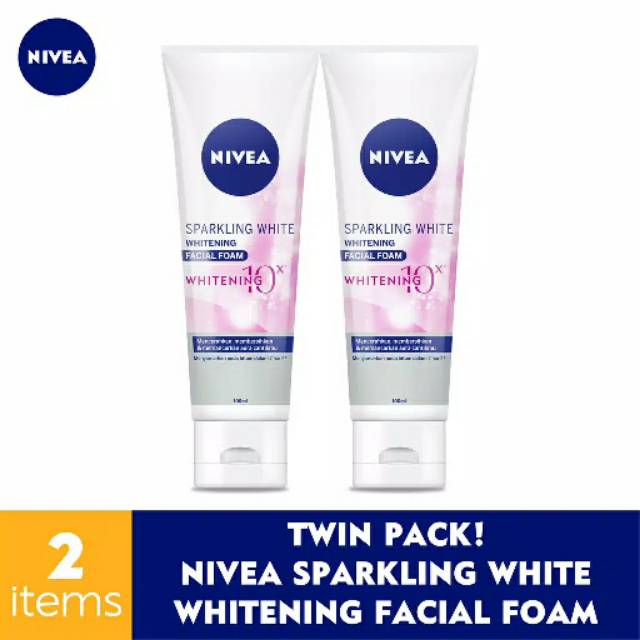 nivea sparkling white whitening foam