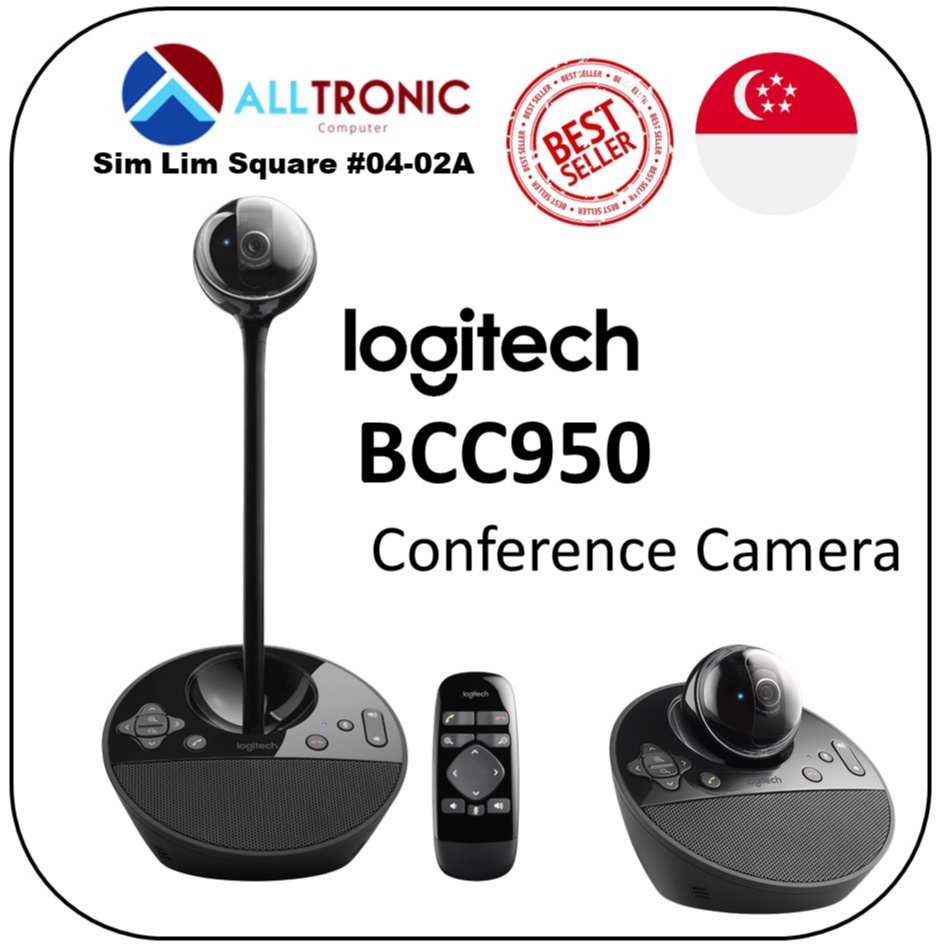 Logitech BCC950 Conference Camera with Mic and Speaker Works with most
