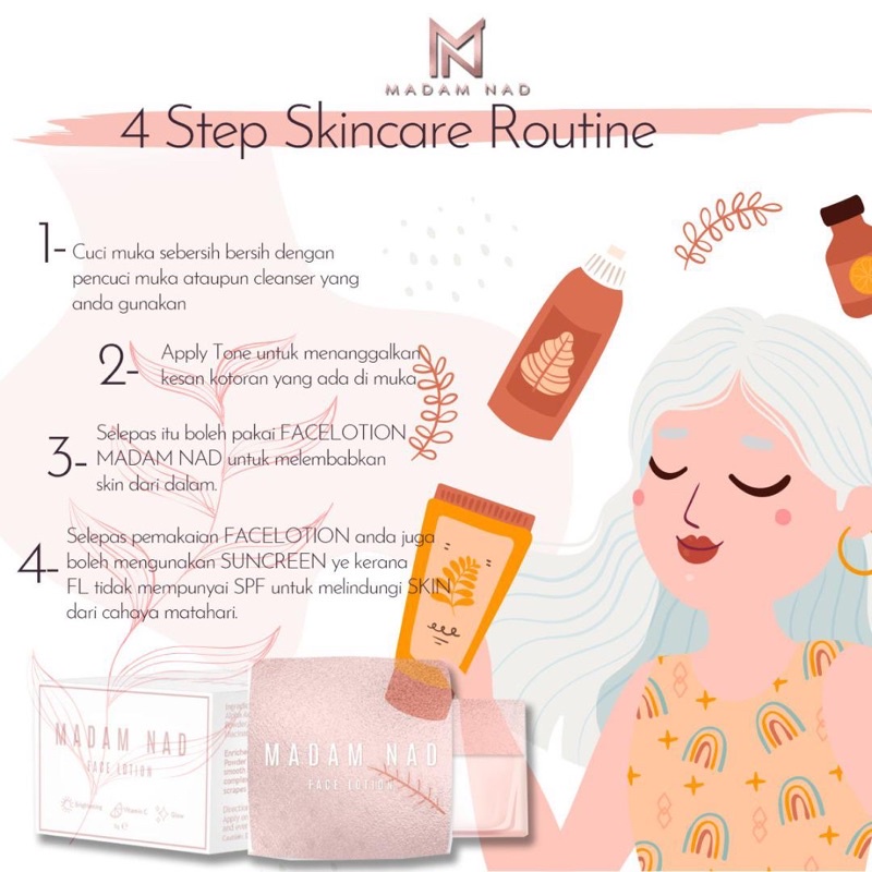 Shop Malaysia Ready Stock Madam Nad Face Lotion Moisturizer Shopee Singapore