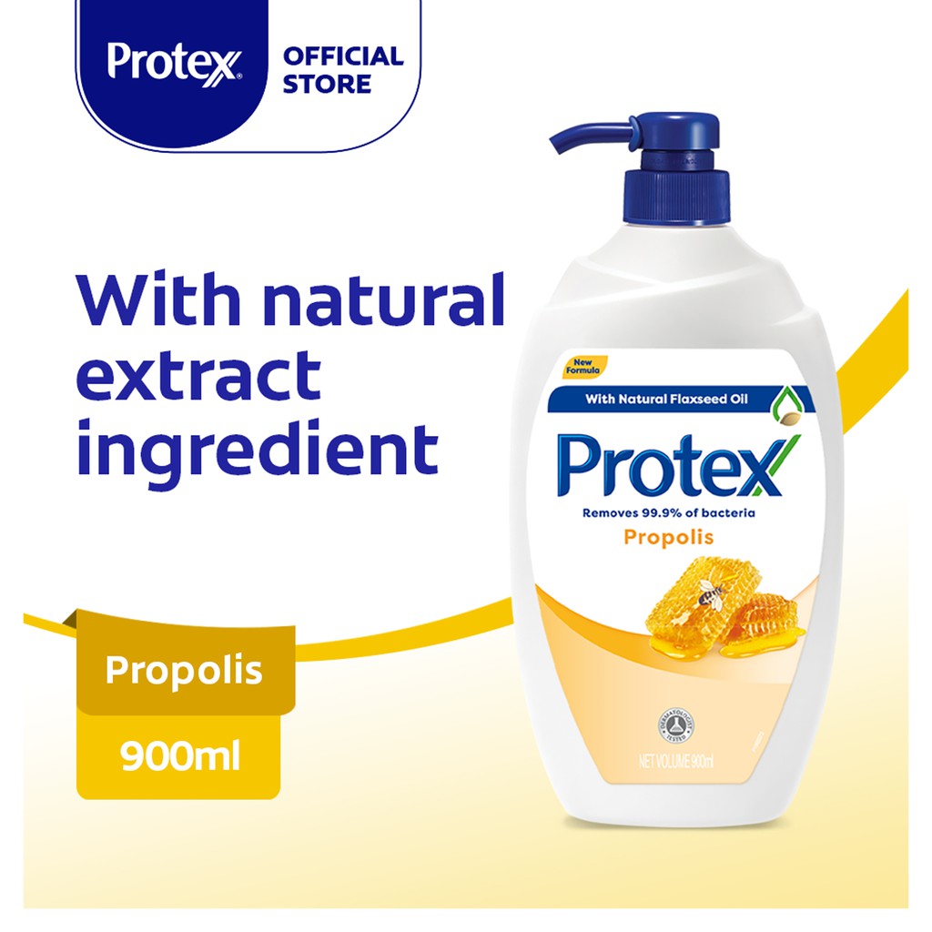 [Eliminates 99.9percent Bacteria] Protex Propolis Antibacterial Shower Gel 900ml Shopee Singapore