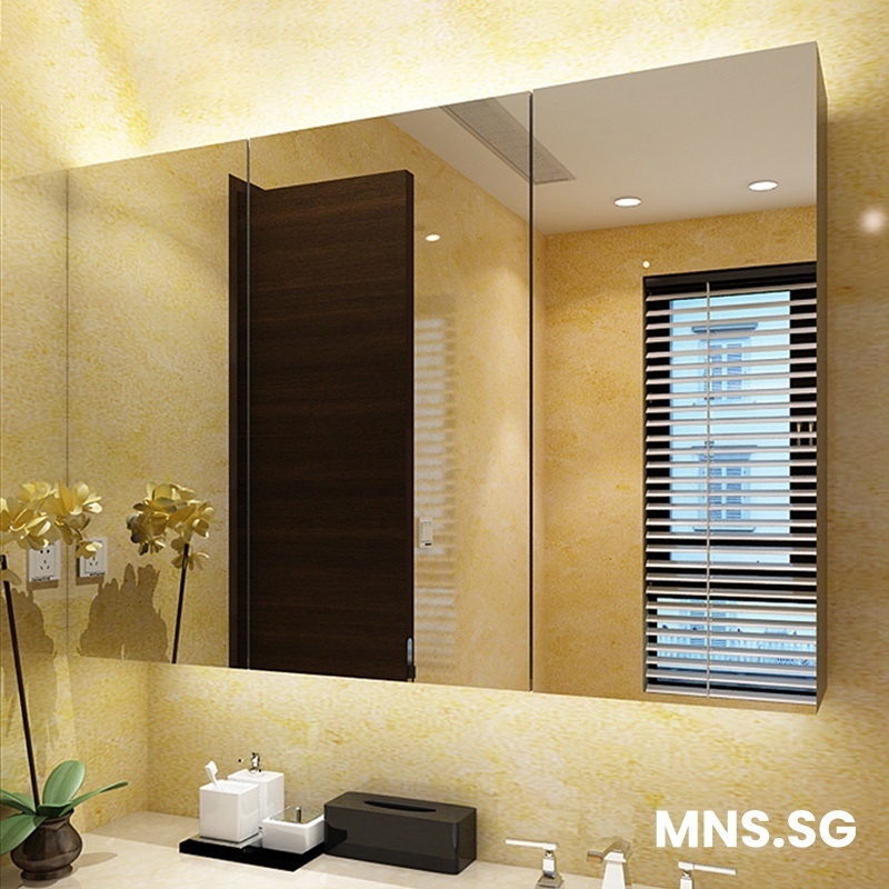 MNS 90/120/150cm Large Size Stainless Steel Bathroom Mirror