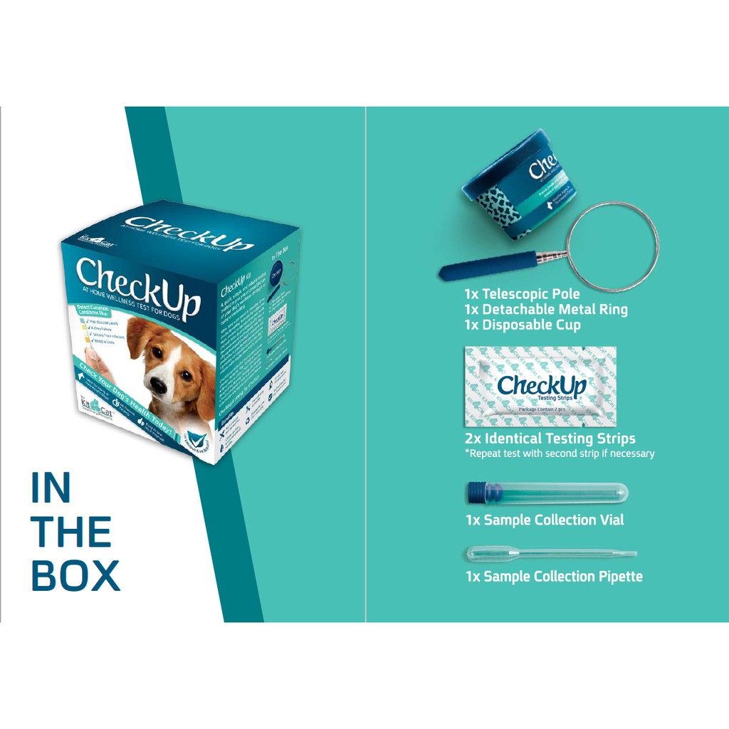 Checkup Pet Wellness Urinalysis Testing Kit Urine Testing For Dogs Cats