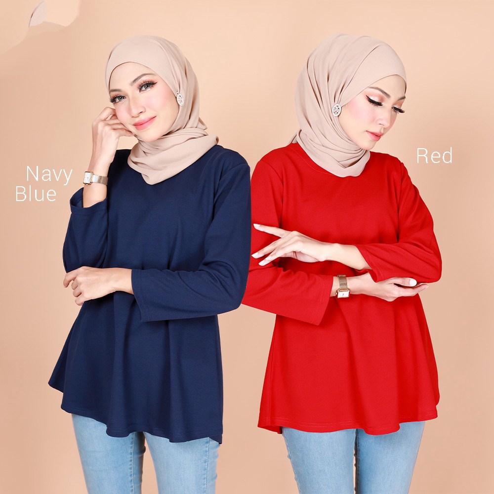 Women Muslimah Blouse Peplum Fashion Enaya Shopee Singapore