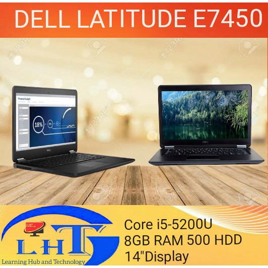 Dell Latitude E7450 Core I5 50u 5th Generation 8gb Ram 500gb Hdd 14 0 Display Webcam Windows 10 Refurbished Shopee Singapore