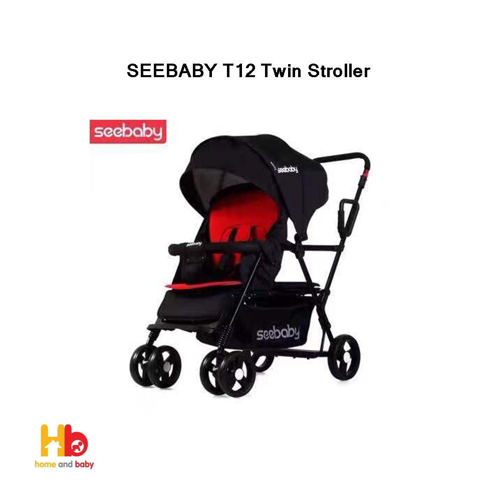 seebaby double stroller