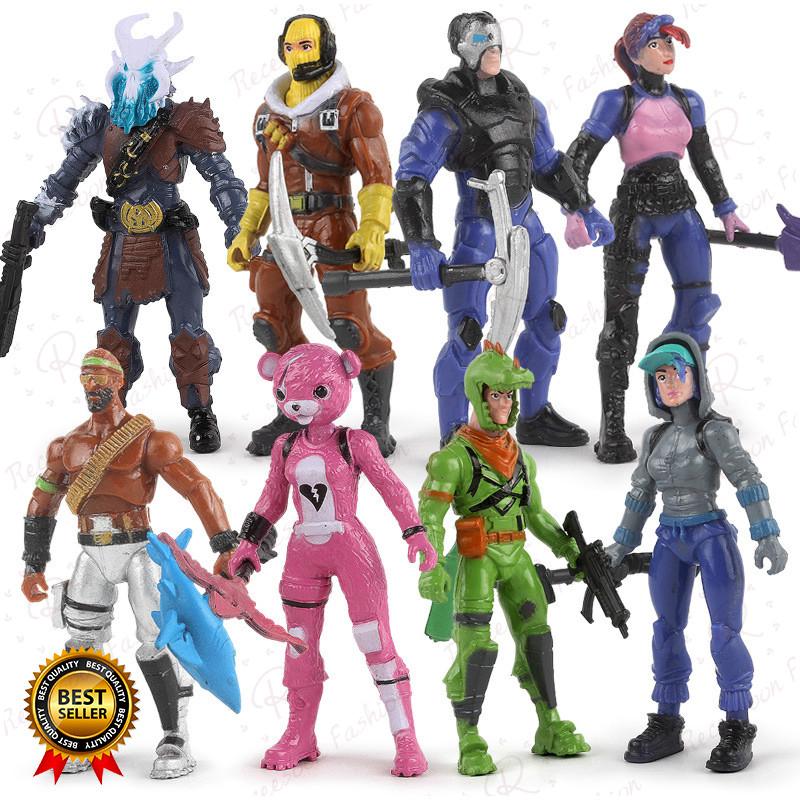 8pcs Fortnite Action Figures Toys Hot Game Character Collection Model Kids Gifts Shopee Singapore - fortnite cosplay sexy roblox character