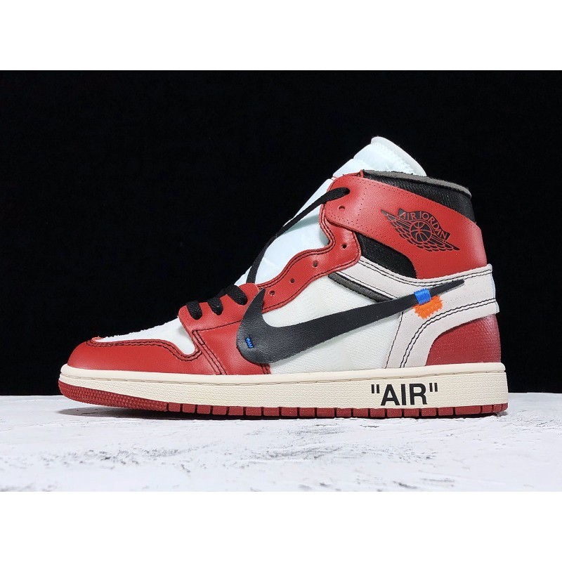 off white red air jordan