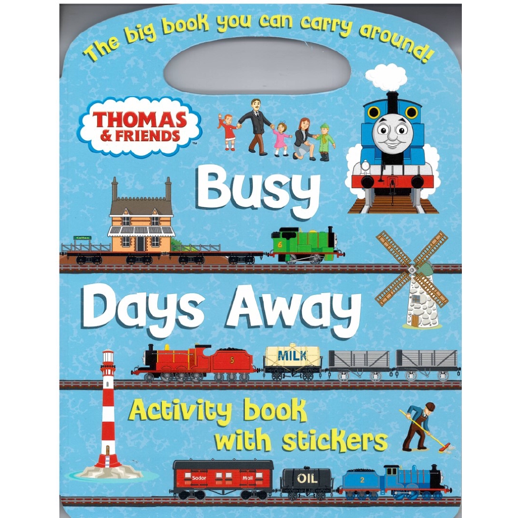 Thomas & Friends Busy Days Away Activity Book | Shopee Singapore