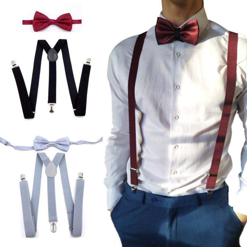 suspender with tie