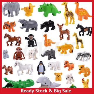 duplo figures and animals