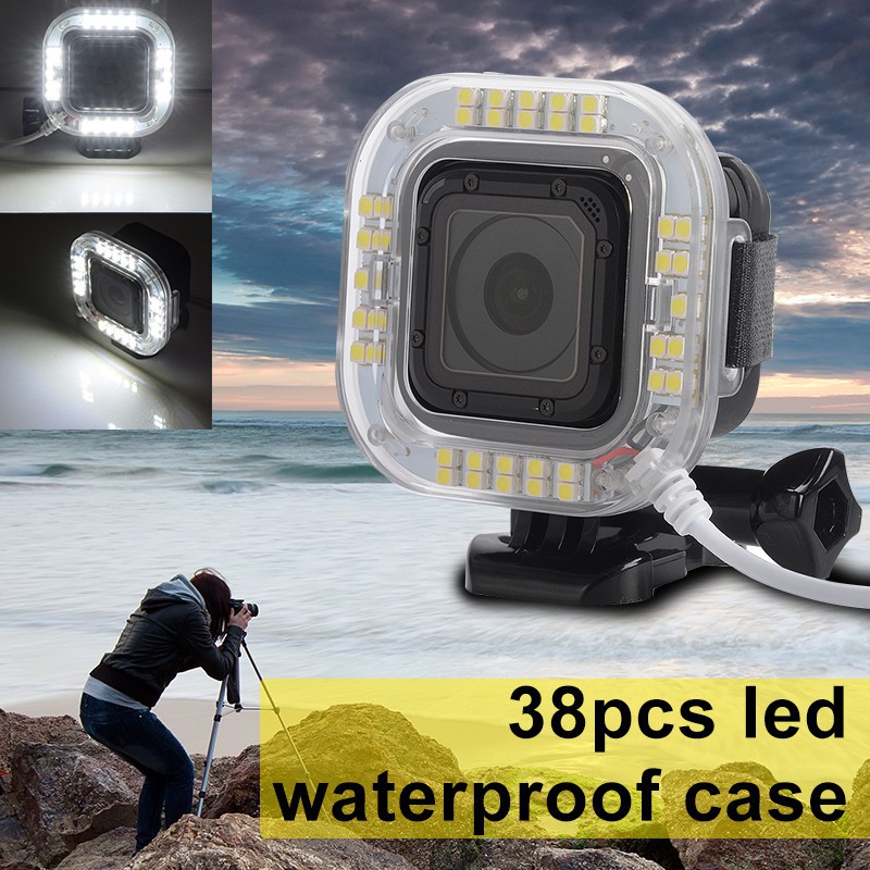 Led Flash Light Ring For Sport Camera Gopro Hero 4 Session Waterproof Case Os471 Shopee Singapore