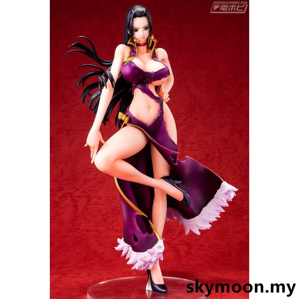 9 Inch One Piece Portrait Of Pirates Pop Boa Hancock Ver 3d2y Pvc Action Figur Shopee Singapore