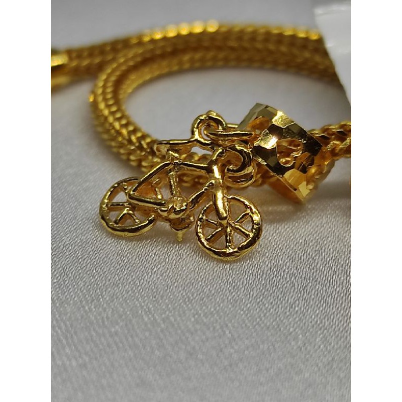 Charm Dangle Bicycle Gold 916 Emas 916 Shopee Singapore