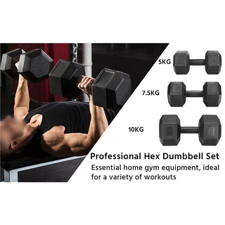 Dumbbells 5kg 10kg 20kg PVC Non-slip Dumbbells For Men And Women Arm Exercise Household Fitness #7