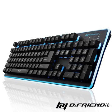 B Friend Equatored Gk3 Black 7 Color Luminous Mechanical Wired Keyboard Shopee Singapore