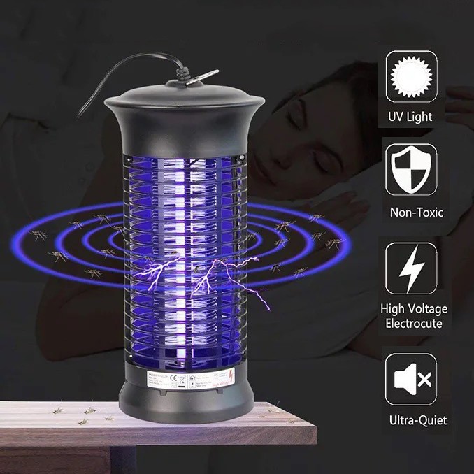 ⚡Electric Shock Mosquito Killer Portable Insect Lamp Indoor Safe Non ...